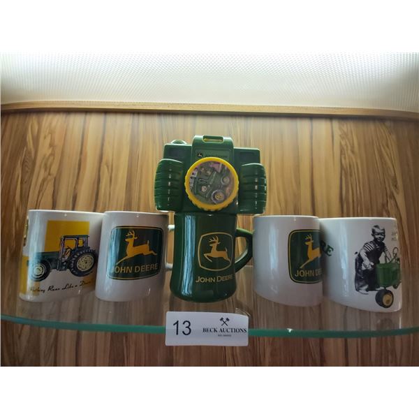 5 John Deere Coffee Mugs & John Deere Toy Talking Camera for Children