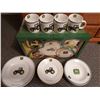 Image 1 : 16 Piece Gibson John Deere Dinnerware Set - Service for 4 & 2 John Deere Decorative Corner Brackets