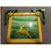 Image 1 : Wooden John Deere Wall Hanging & 2 Decorative John Deere Corner Brackets