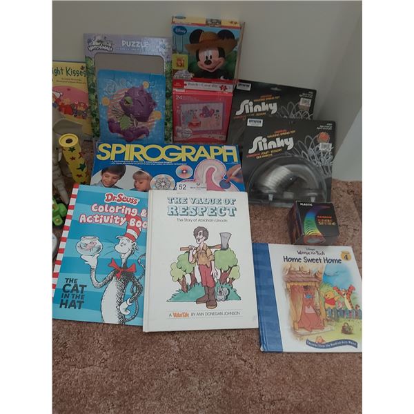 Assorted Vintage Toys & Books