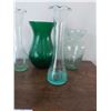 Image 3 : 6 Pieces of Green Assorted Crackled Glass