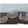 Image 1 : 3 Glass Ashtrays