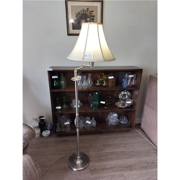 Modern Floor Lamp Brushed Metal  59 Inches High