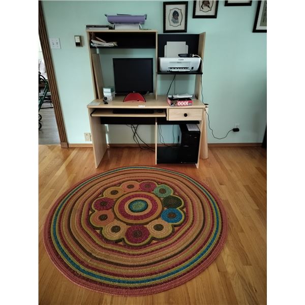 Small Computer Desk (Items on Desk Not Included) 56 High x 47 1/2 Wide x 23 1/2 Deep