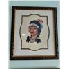 Image 8 : 10 Indiginous Needle Point Portraits  Large 15 High x 13 1/2 Wide