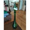 Image 1 : Unique Oversized Coloured Glass Decanter  28 Inches Tall
