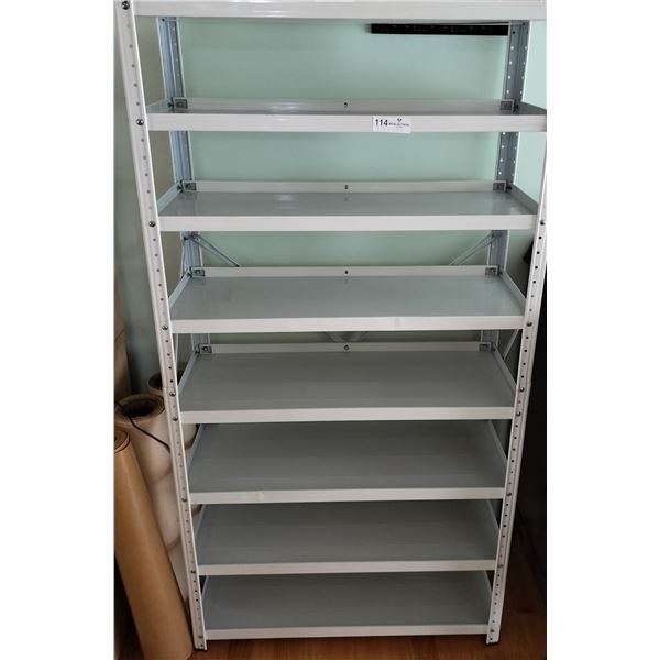 Metal Shelf (Contents not Included)  58 High x 30 Wide x 12 Deep