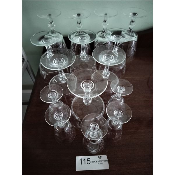 Assortment of Crystal Stemware