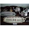 Image 3 : Assortment of Silver Plated and Other MetalWare Serving Dishes