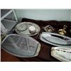 Image 4 : Assortment of Silver Plated and Other MetalWare Serving Dishes