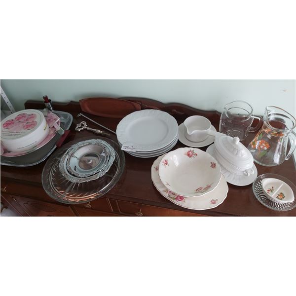 Collection Of Serving Vessels , Jugs, Plates & More