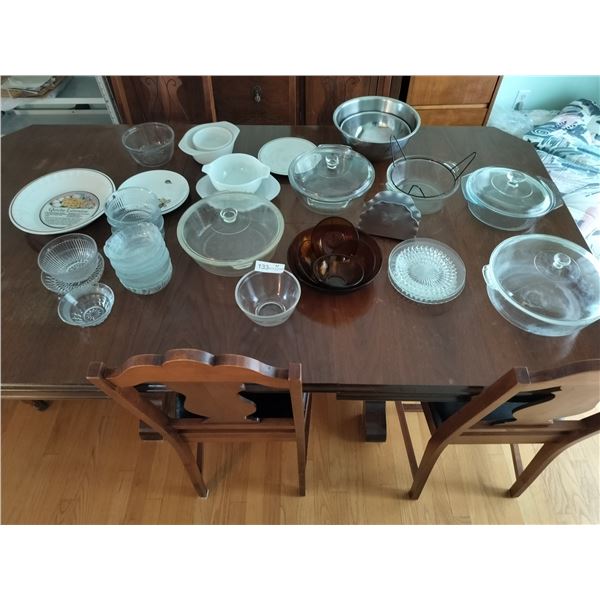 Large Assortment of Casserole Dishes, Bowls, Plates & More