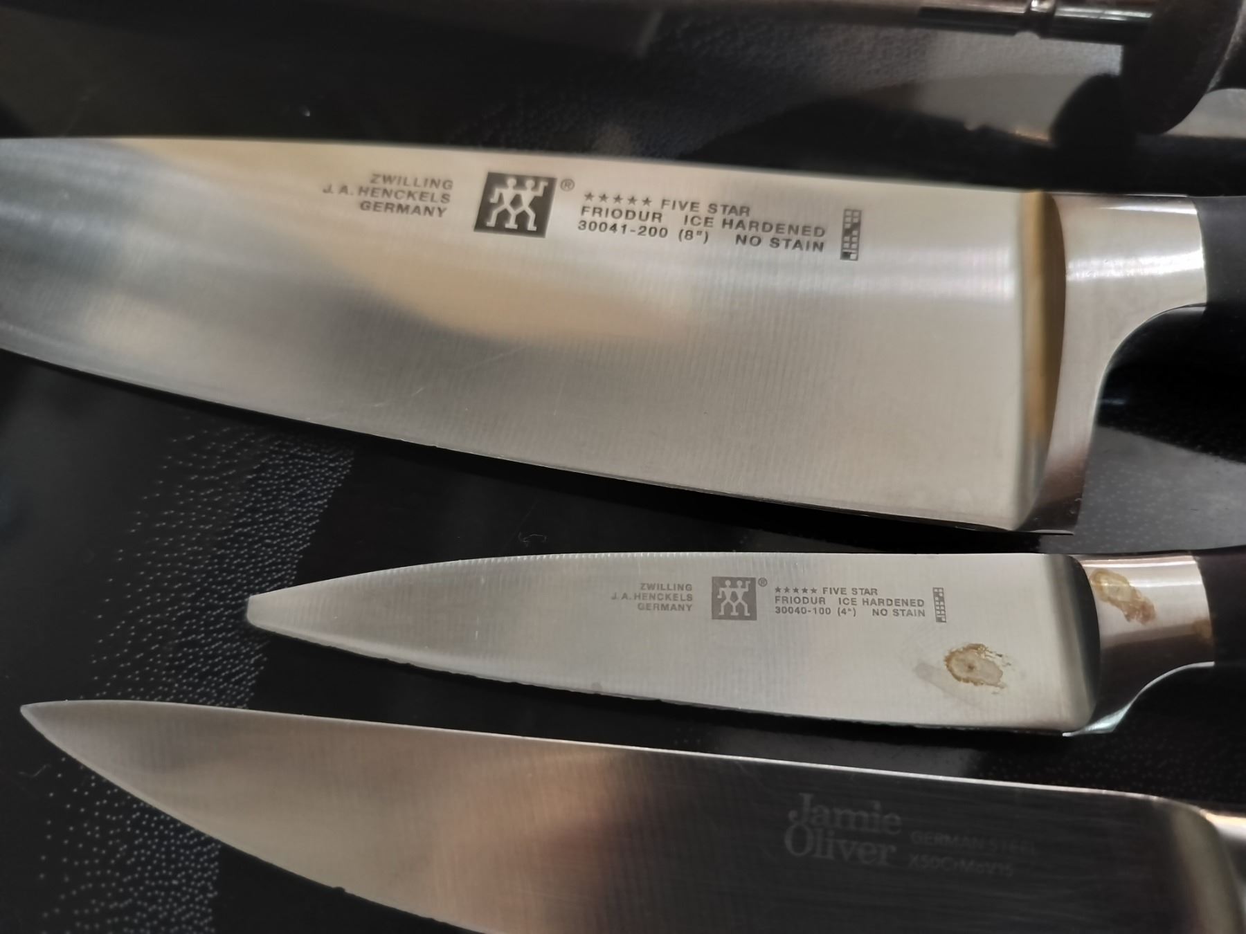 2 Knife Blocks With Assorted Knives including 2 Henkel Knives Beck