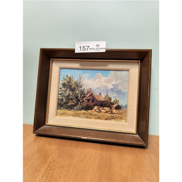 Oil Painting "North East Of Nisku" Artist Joe Haire 10 Wide x 8 High