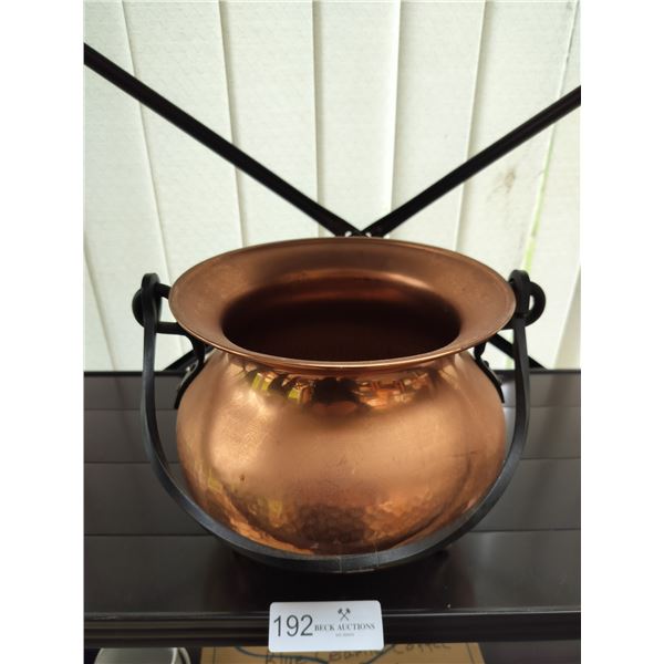 Copper Cauldron  7 Inches High