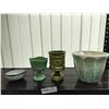 Image 1 : 4 Assorted Colourful Pottery Planters