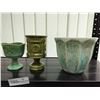 Image 3 : 4 Assorted Colourful Pottery Planters