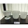 Image 1 : 3 Milk Glass Planters