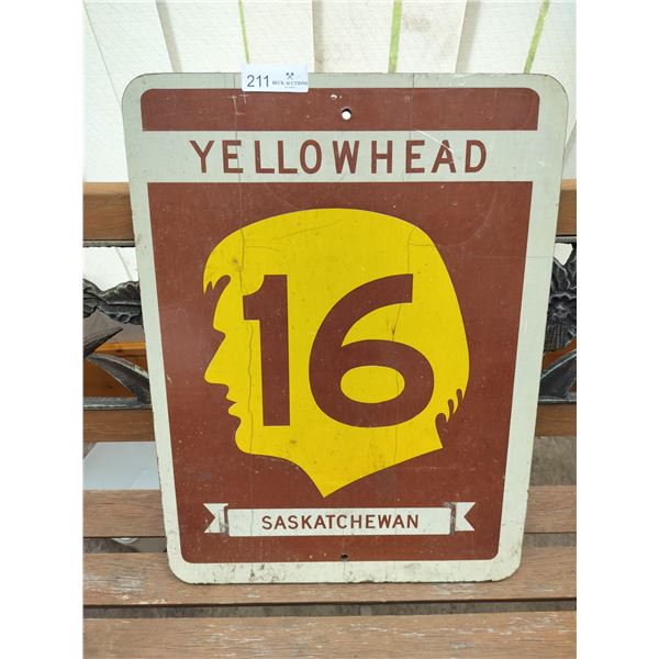 Wooden 2 Sided Highway Sign 18 Wide x 24 High