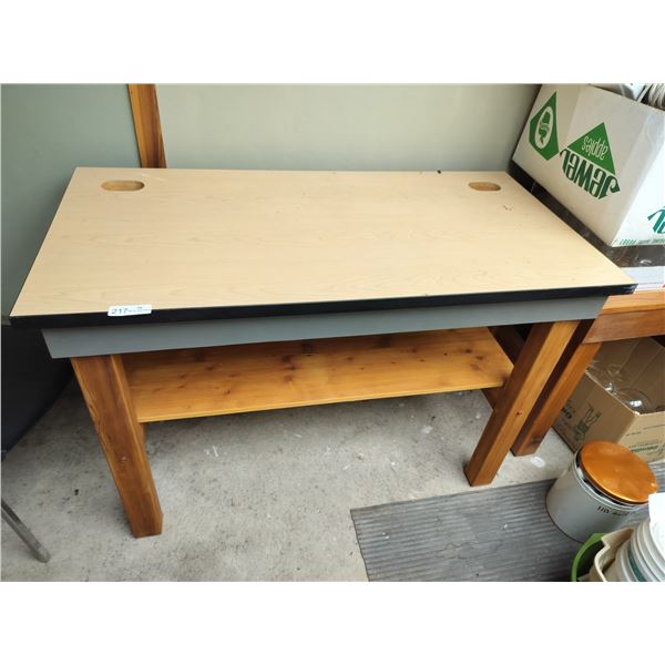 Wooden Table  34 High x 48 Wide x 24 Deep