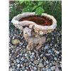 Image 2 : Stone Deer Bird Bath 16 Wide x 11 Deep x 17 High