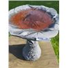 Image 2 : Plastic Bird Bath 17 1/2 Diameter x 24 High