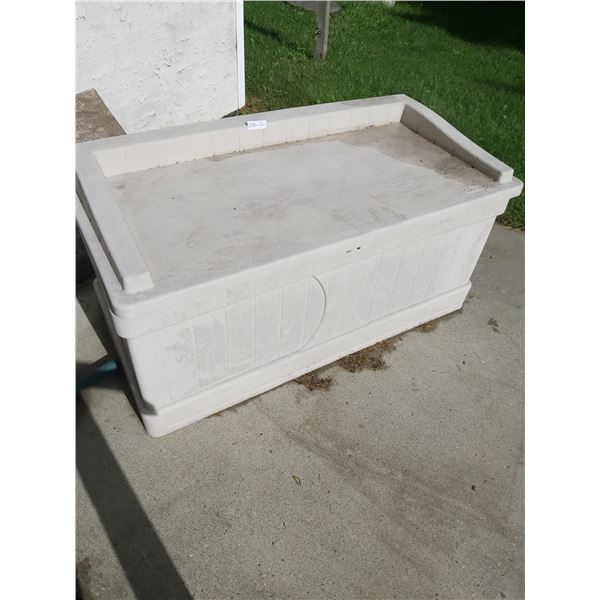 Suncast Plastic Storage Bin 53 Long x 27 1/4 Deep x 28 High