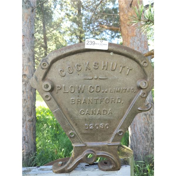 Vintage Plow Signage - Cockshutt Plow Co. Limited