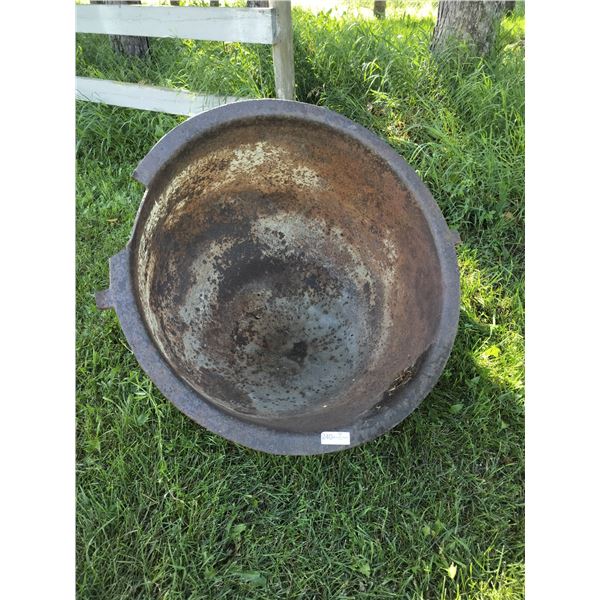 Large Vintage Iron Bowl