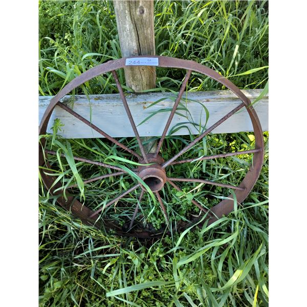 Iron Wagon Wheel 25 1/2 Diameter