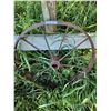 Image 1 : Iron Wagon Wheel 25 1/2 Diameter