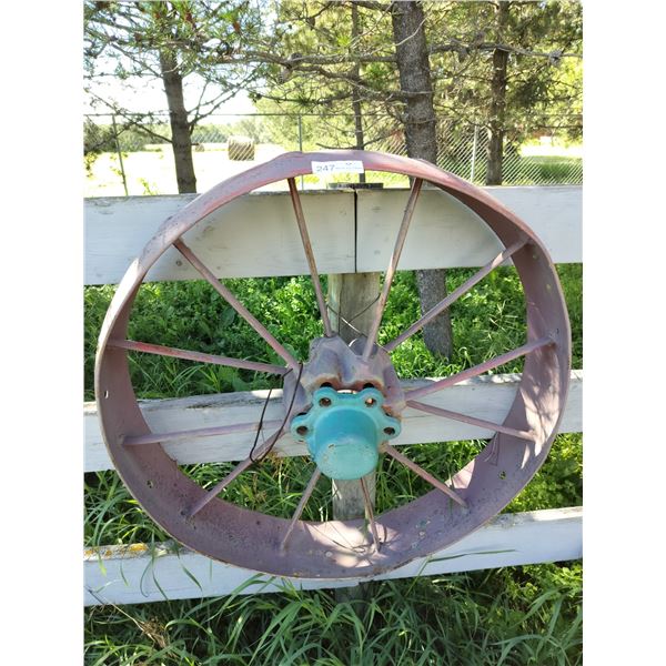Iron Wagon Wheel 33 Diameter
