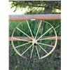 Image 1 : Iron Wagon Wheel 34 1/2 " Diameter