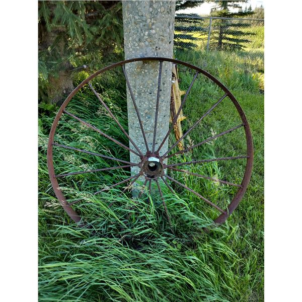 Iron Wagon Wheel 50 " Diameter