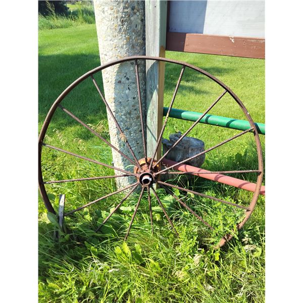 Iron Wagon Wheel 52 " Diameter
