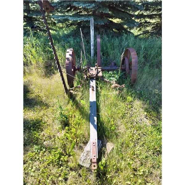 Vintage Sickle Mower  64 High x 55 Wide x 109 Deep