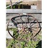 Image 1 : Iron Wagon Wheel 31" Diameter