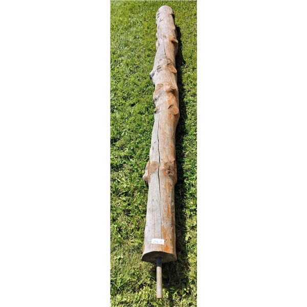 Decorative Log with Metal Pole 157 Long x 11 Diameter