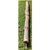 Image 1 : Decorative Log with Metal Pole 157 Long x 11 Diameter