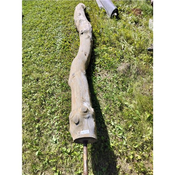 Decorative Log with Metal Pole 155 Long x 9 1/2 Diameter