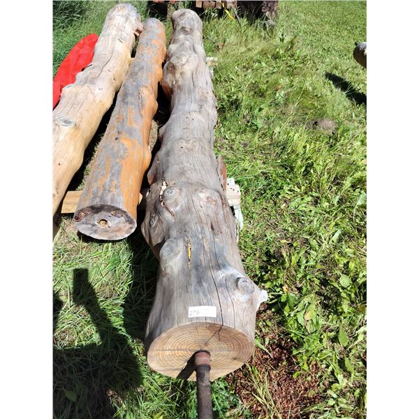 Decorative Log with Metal Pole 180 Long x 15 Diameter