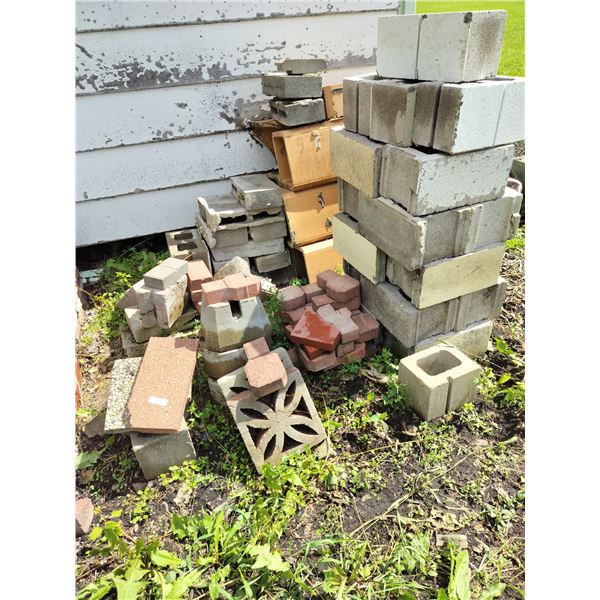 Assortment of Cinder Blocks