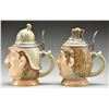 Image 2 : A PAIR OF HALF LITER GERMAN STEINS DEPICTING THE