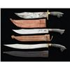 Image 2 : 3 WWII ERA PHILIPPINO MACHETES/SIDE KNIVES.