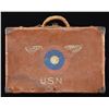 Image 2 : WWII NAVY PILOT'S LEATHER CASE.