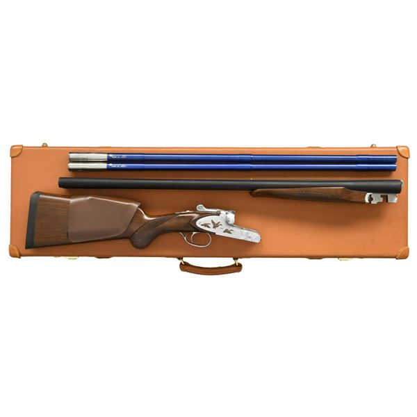 HUGLU DE HAAN MODEL S2 SXS SHOTGUN WITH CASE.