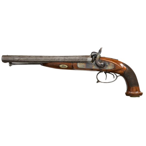 BELGIAN PERCUSSION HOWDAH PISTOL.