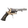 Image 2 : UNMARKED PINFIRE FOLDING TRIGGER DA REVOLVER.