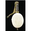 Image 2 : ANTIQUE IVORY PISTOL SIZE POWDER FLASK.