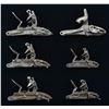 Image 2 : 6 BRITISH FLINT & PERCUSSION LOCKS.